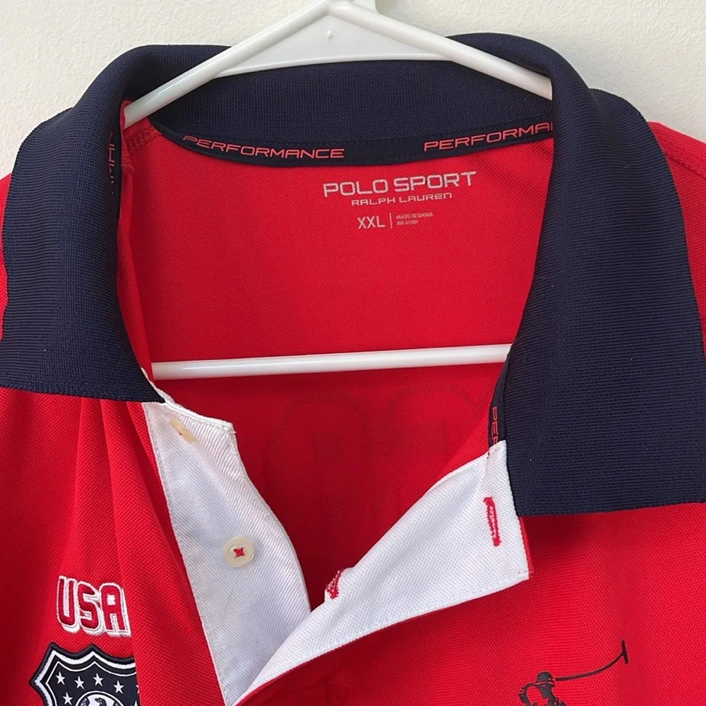 Polo Ralph Lauren Football Club Polo Shirt Mens XXL PRLFC Collared USA S…